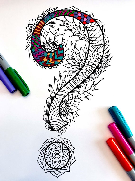 570x760 question mark - Question Mark Drawing