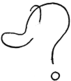 250x283 step draw a cartoon characters out of question marks lesson - Question Mark Drawing