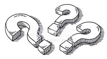 360x200 three question marks drawing stock vectors - Question Mark Drawing