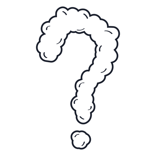 512x512 cloud question mark drawing - Question Mark Drawing