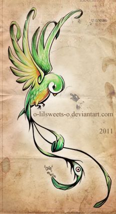 231x425 Image Result For Quetzal Bird Drawing Graphics Tattoos, Tattoo - Quetzal Bird Drawing