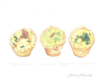 340x270 items similar to postcard you're a quiche, but i love you anyway - Quiche Drawing