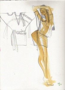 218x300 laura volpintesta, original design, quick sketch fashion - Quick Drawing Online