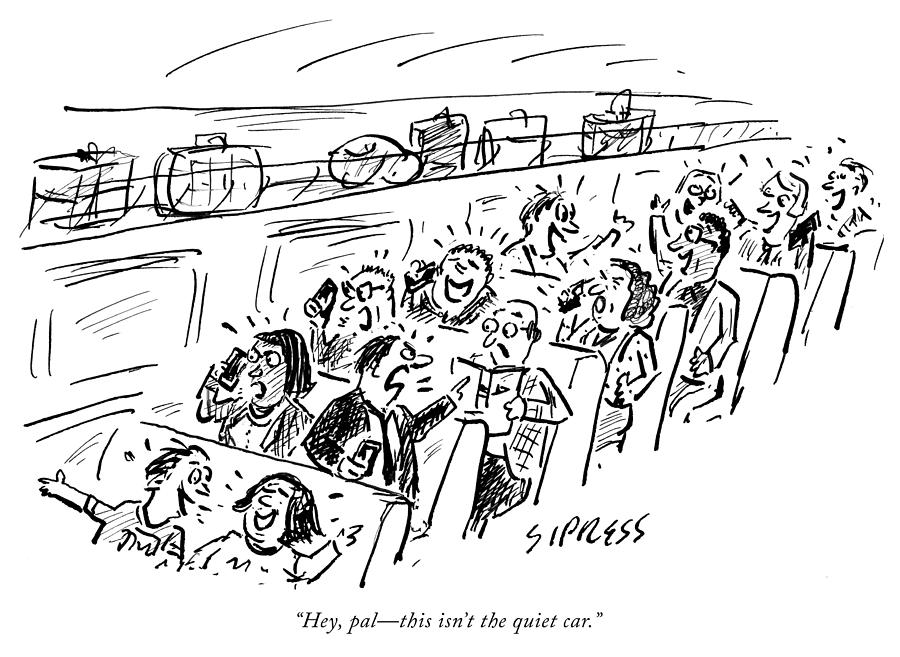 900x657 The Quiet Car - Quiet Drawing