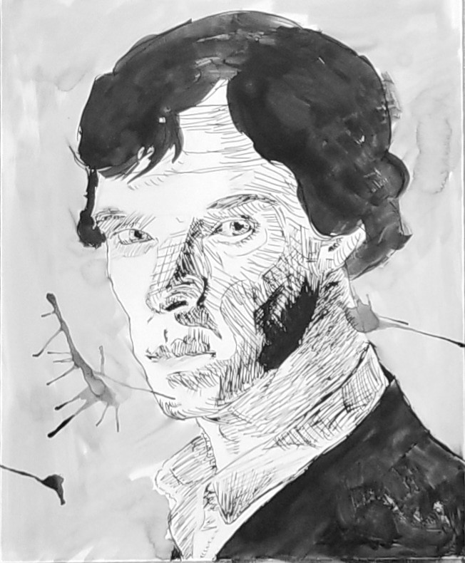 652x790 Artstation - Quill And Ink Drawing