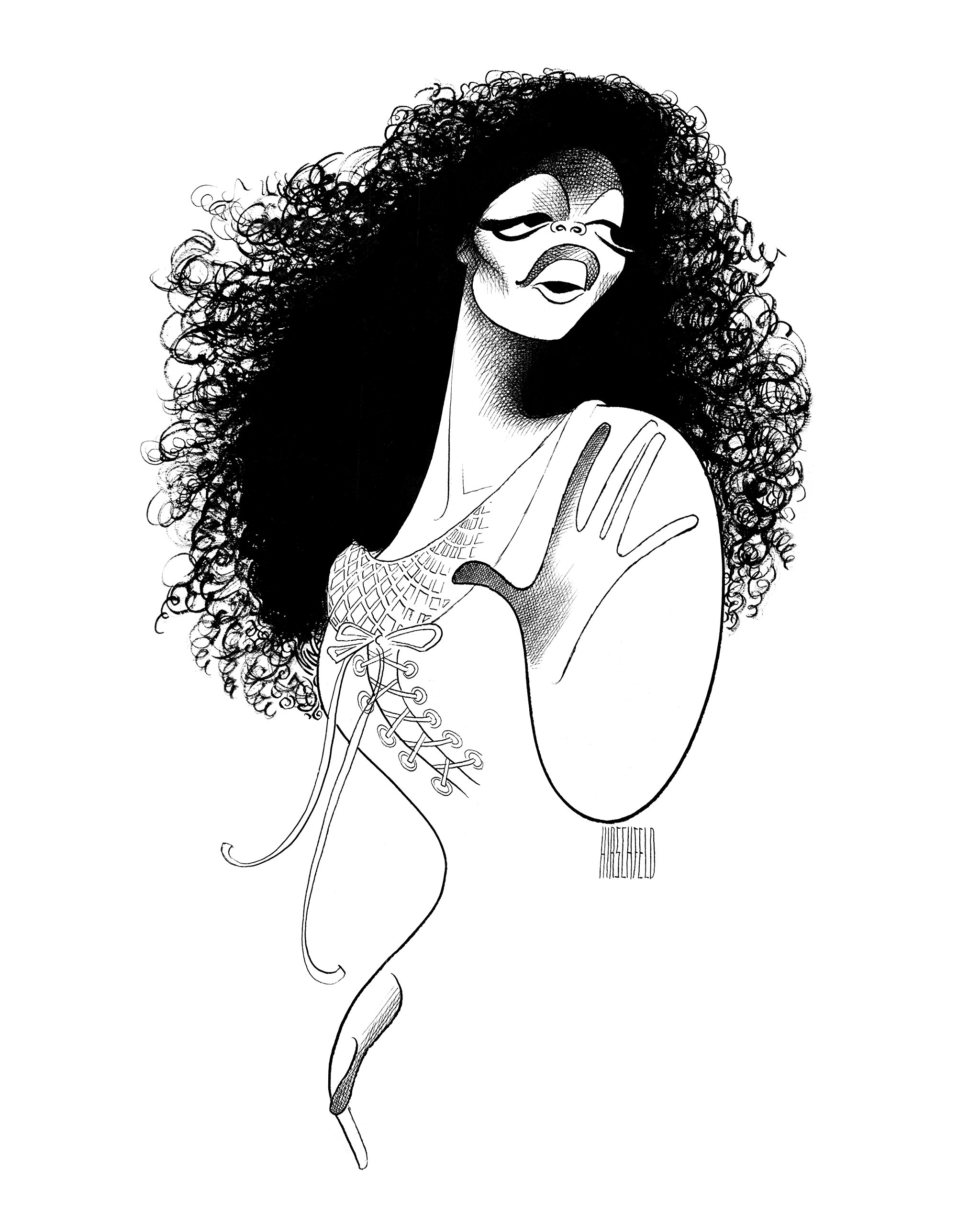 2048x2560 Buy Al Hirschfelds Portrait Of Emily Yancy In Man Of La Mancha - Quill And Ink Drawing