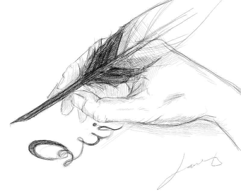 800x645 quill handwritten notes updated with galaxy note s pen support - Quill Pen Drawing