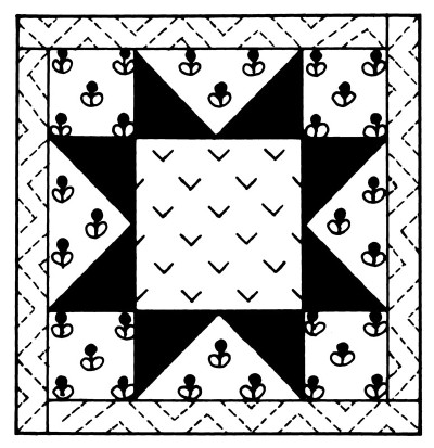 400x413 quilt picture howstuffworks - Quilt Drawing