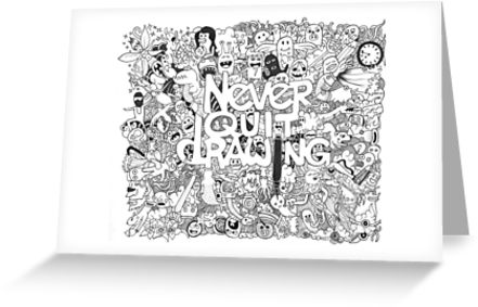 441x283 never quit drawing greeting cards - Quit Drawing