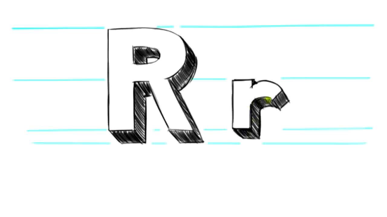 1280x720 How To Draw Letters R - R Drawing