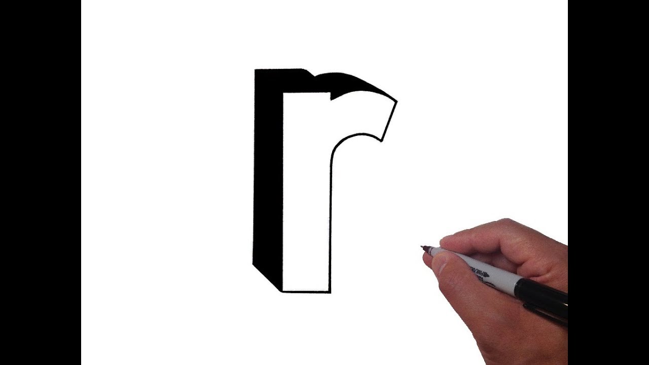 1280x720 How To Draw Letter R In Lowercase - R Drawing