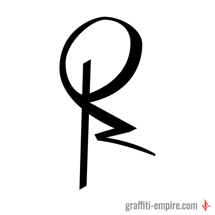 750x750 Graffiti Letter R Graffiti Empire - R Drawing