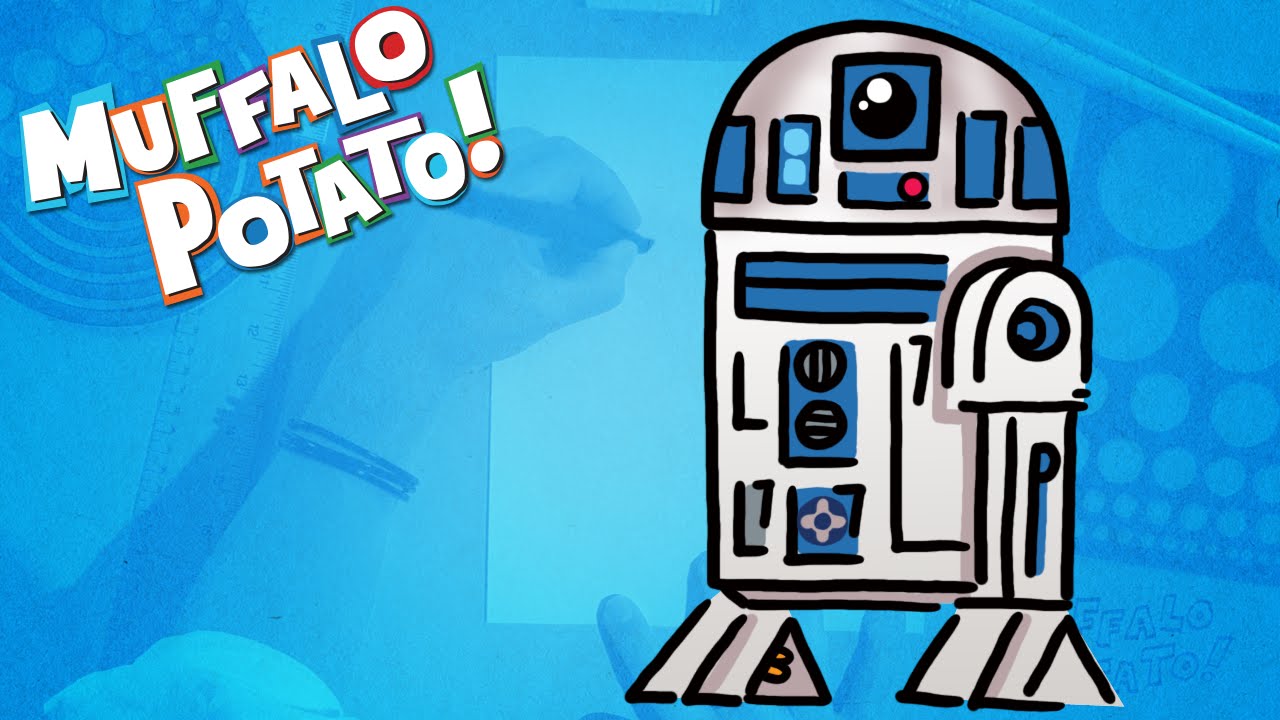 1280x720 How To Draw Using Letters And Numbers With Muffalo Potato - R2d2 Drawing
