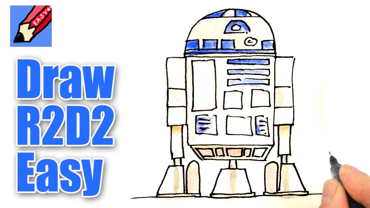 1280x720 How To Draw Real Easy - R2d2 Drawing