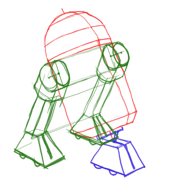 600x600 How To Draw Star Wars Characters - R2d2 Drawing