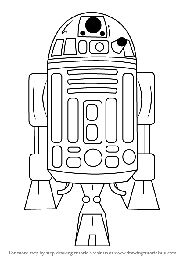 Download R2d2 Drawing at PaintingValley.com | Explore collection of ...