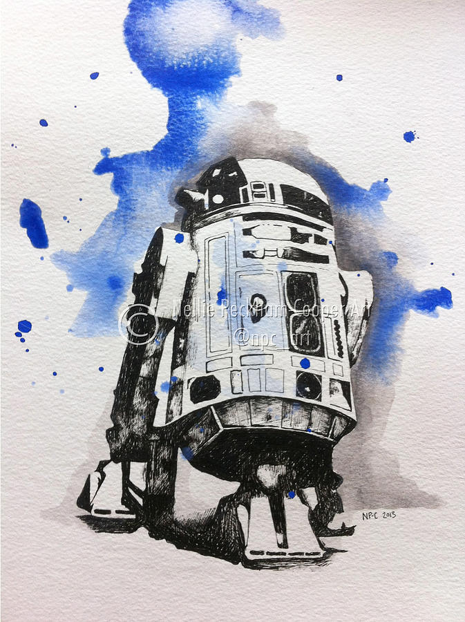 673x900 Drawing - R2d2 Drawing