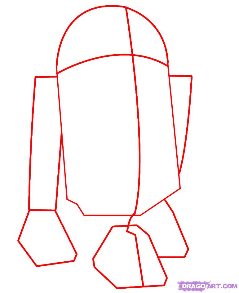 771x945 How To Draw Step - R2d2 Drawing Easy