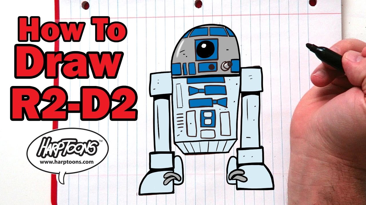 1280x720 Draw An Easy - R2d2 Drawing Easy