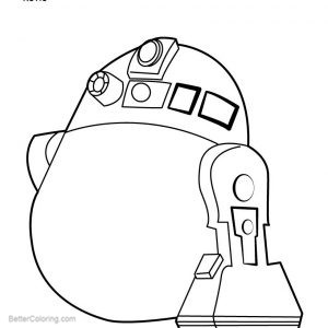 300x300 Lego Star Wars Coloring Pages Easy Drawing - R2d2 Line Drawing