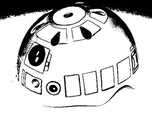 513x385 Helmet Steps - R2d2 Line Drawing
