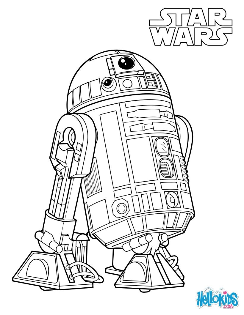 820x1060 Coloring Pages - R2d2 Line Drawing