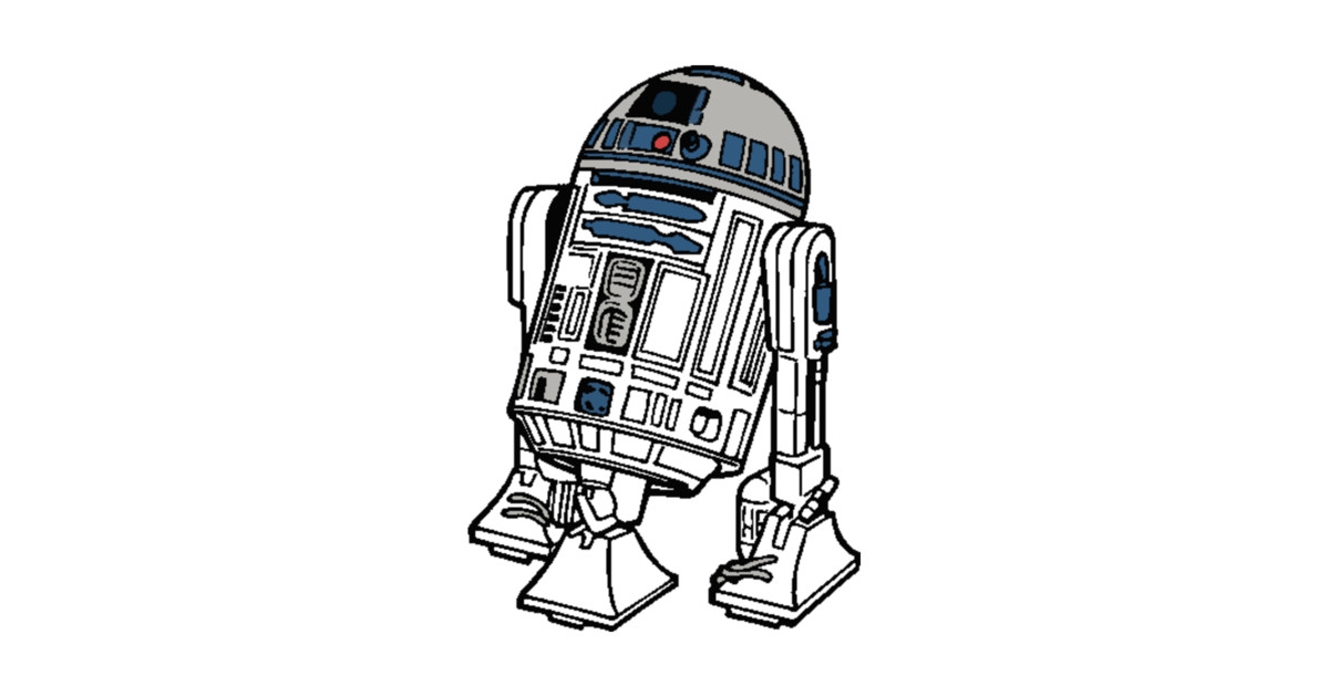 1200x630 Drawing - R2d2 Line Drawing