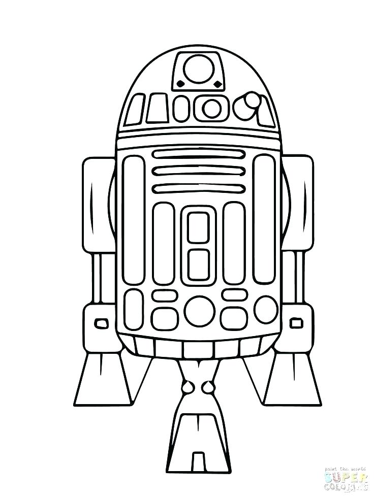 736x981 Coloring Pages Coloring Pages Beautiful How To Draw Step - R2d2 Line Drawing
