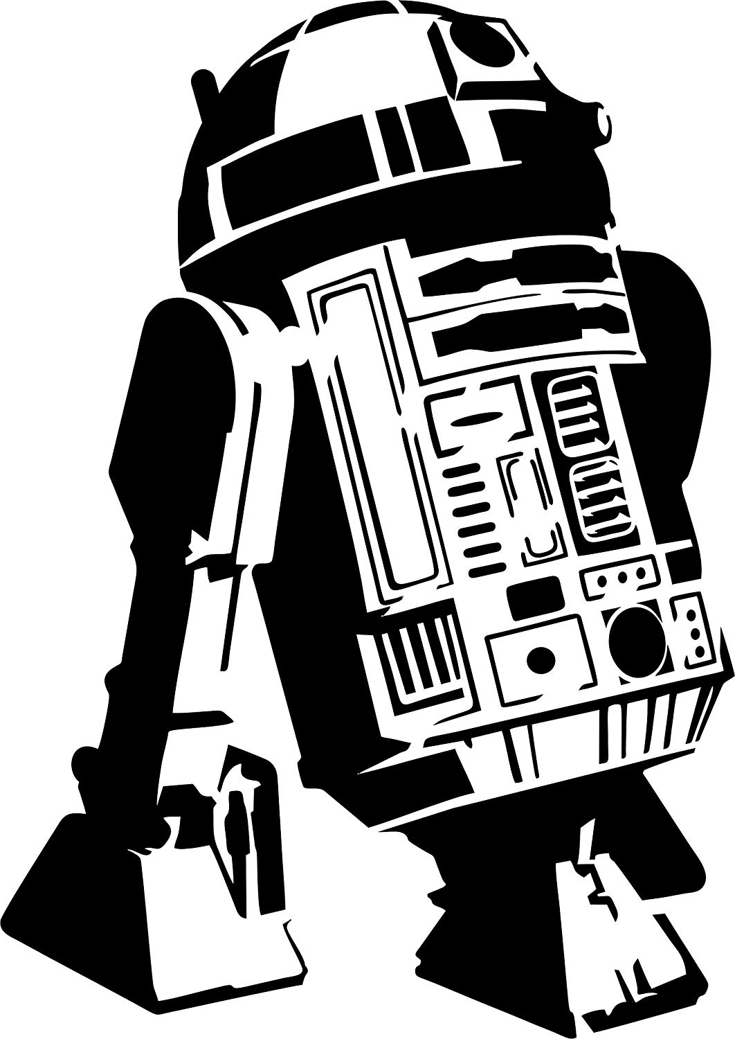 R2d2 Line Drawing at PaintingValley.com | Explore collection of R2d2