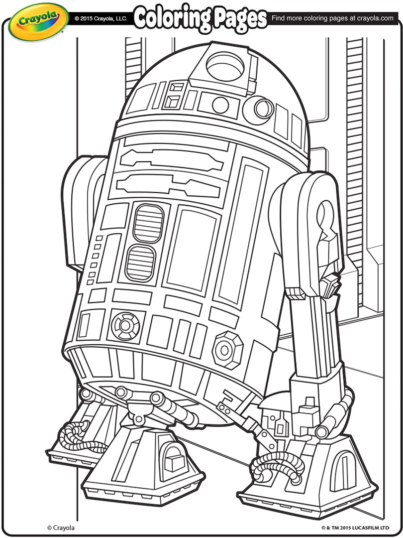 810x1080 Star Wars Coloring - R2d2 Line Drawing