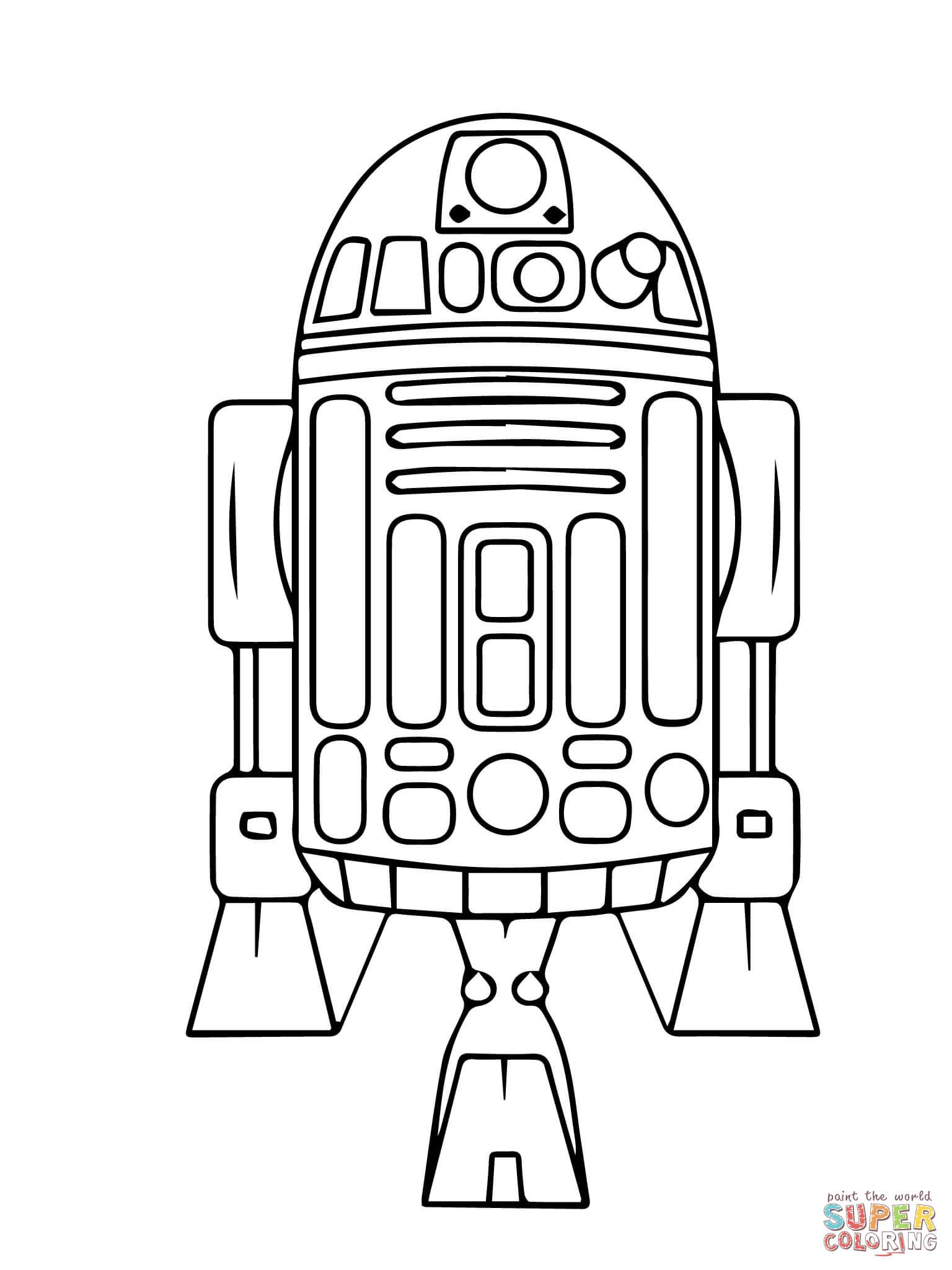 1536x2048 Astromech Droid Super Coloring Care - R2d2 Line Drawing