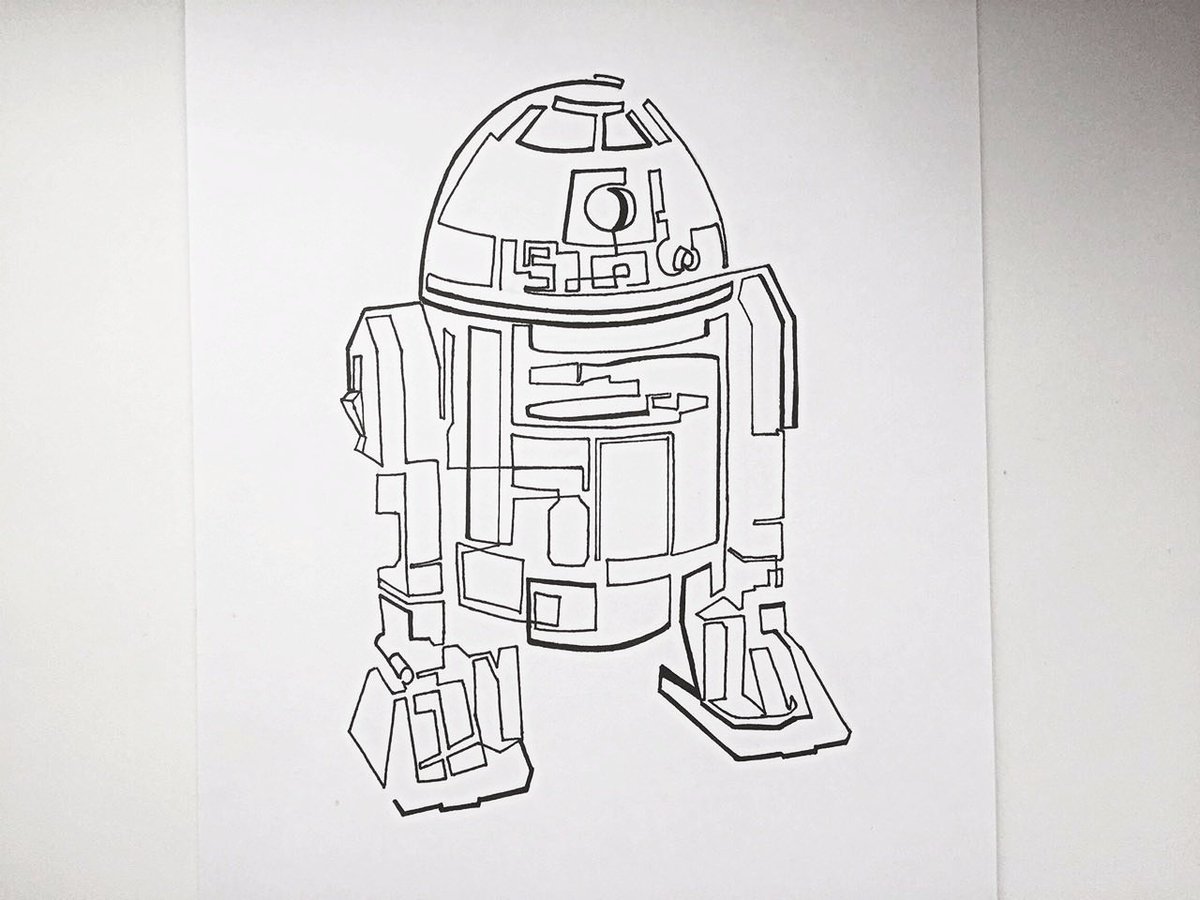 1200x900 Broken Line On Twitter - R2d2 Line Drawing