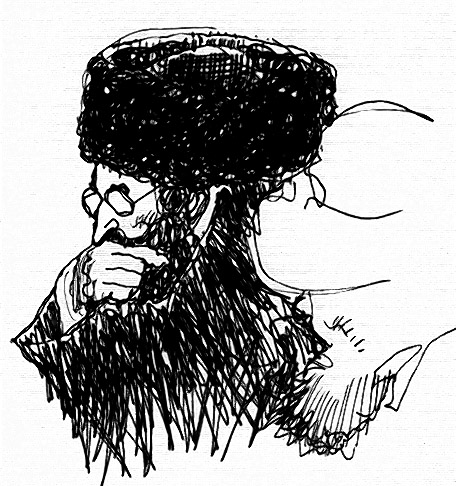 456x486 Kill Ugly Radio Frank Zappa Elsewhere Raggedy Rabbi - Rabbi Drawing