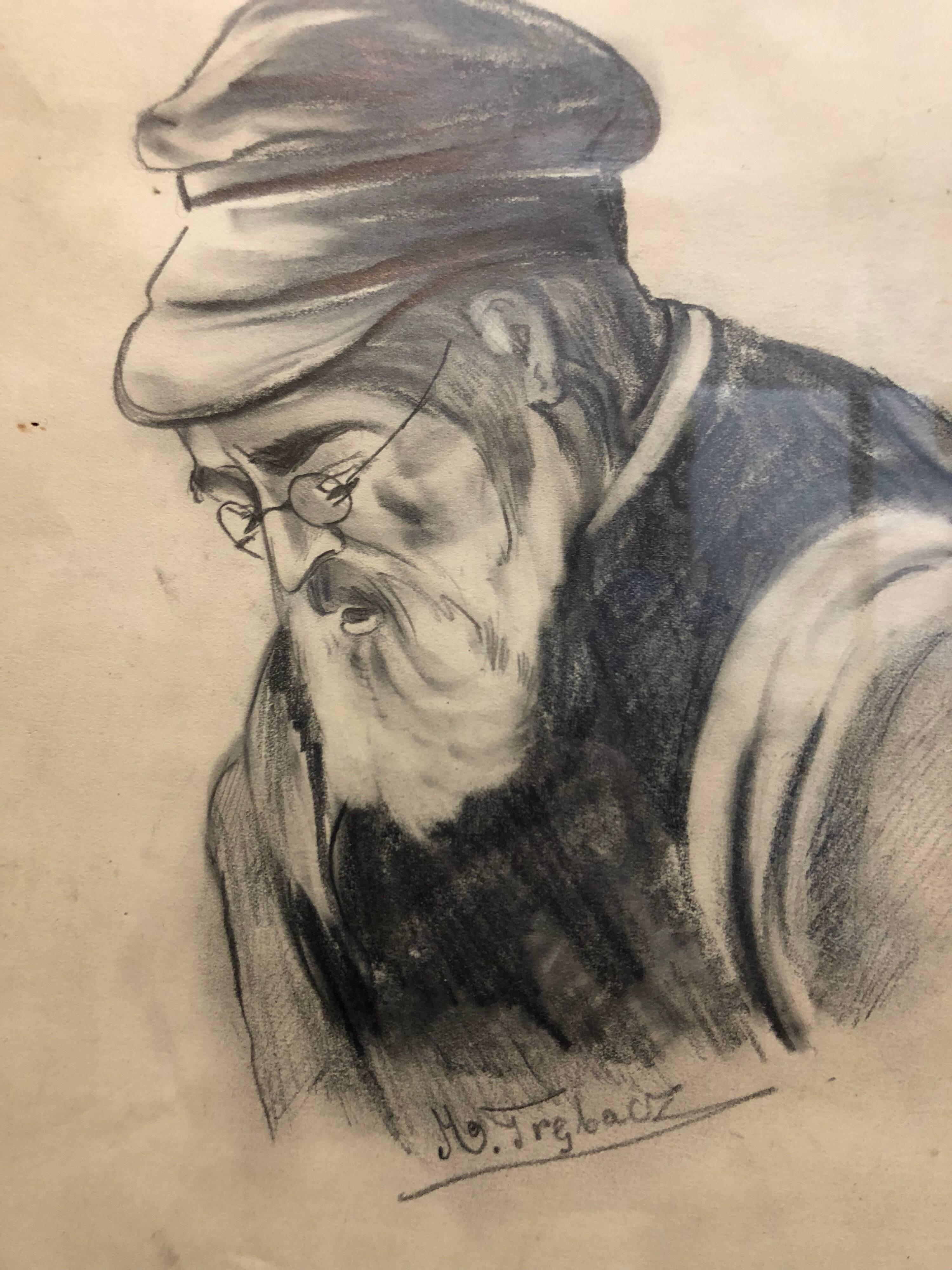 3000x4000 Maurycy Trebacz - Rabbi Drawing