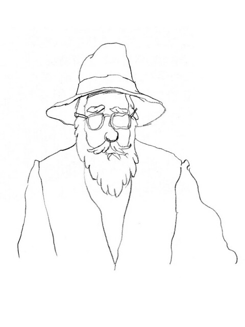 480x639 Rabbi Fisherman Yariv Altman - Rabbi Drawing