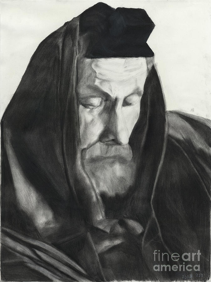 673x900 Rabbi Of Nikolayev Drawing - Rabbi Drawing