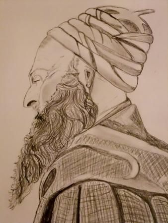 338x450 Tunis Jewish Rabbi Sketches And Drawings - Rabbi Drawing
