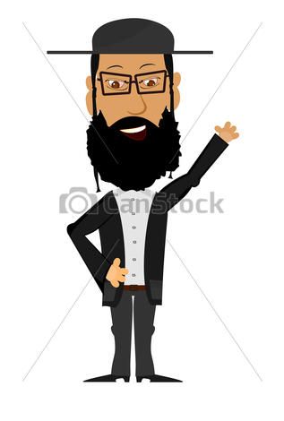 317x470 Vector - Rabbi Drawing