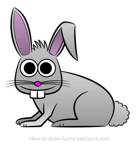 450x484 Rabbit Drawing - Rabbit Cartoon Drawing