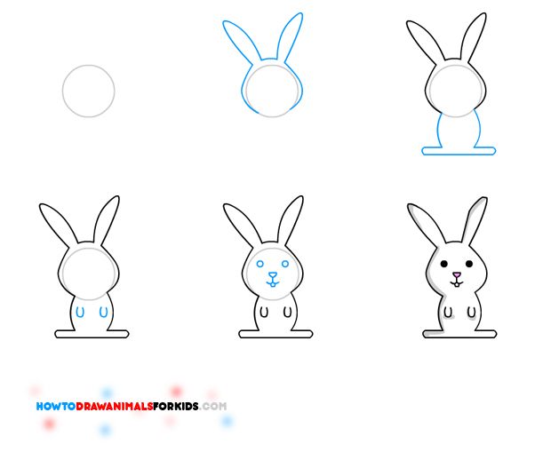 620x527 Image Detail For How To Draw A Bunny For Kids Drawing - Rabbit Drawing For Kids