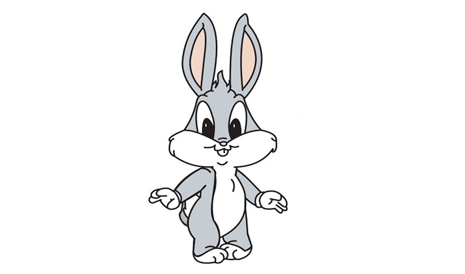 1500x885 Drawing A Bunny Easy Simple Rabbit Of Cartoon Anatomy Hard Head - Rabbit Drawing Images