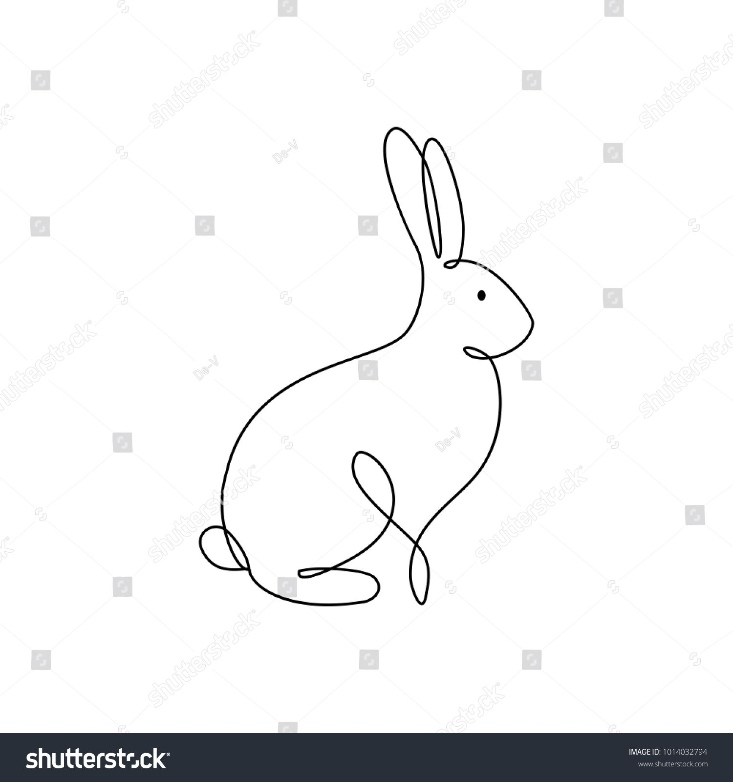 1500x1600 Abstract Rabbit Drawing And Bunny Rabbit Line Art Icon Abstract - Rabbit Drawing Outline