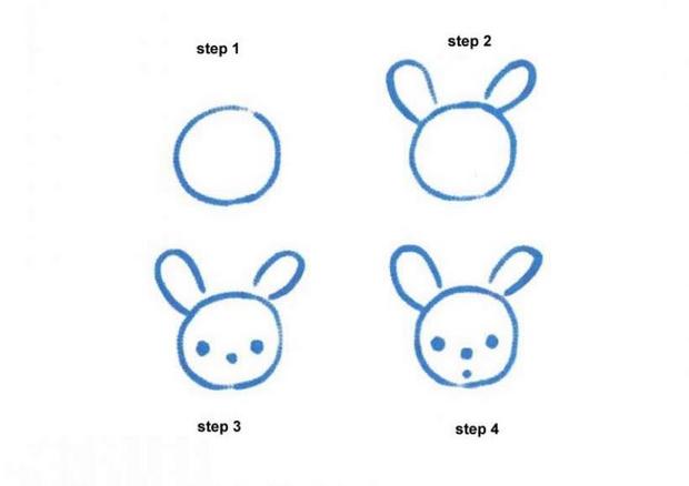 620x438 How To Draw Rabbit - Rabbit Easy Drawing