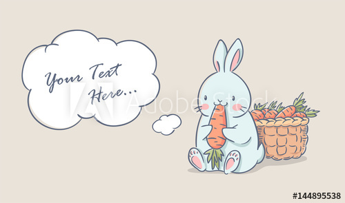 Rabbit Eating Carrot Drawing At Paintingvalley Com Explore