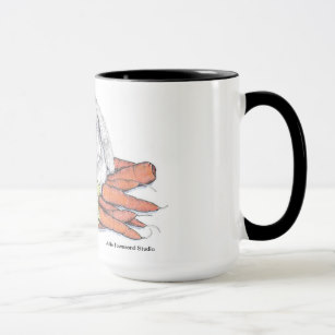 307x307 Bunny Eating Carrot Gifts On Zazzle Au - Rabbit Eating Carrot Drawing