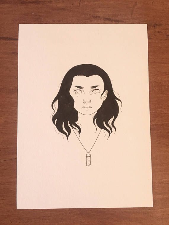 570x760 Original Drawing - Rabbit Foot Drawing