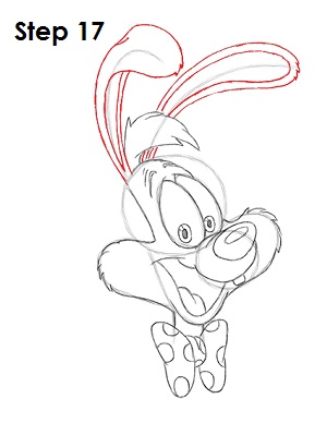 300x388 How To Draw Roger Rabbit - Rabbit Head Drawing