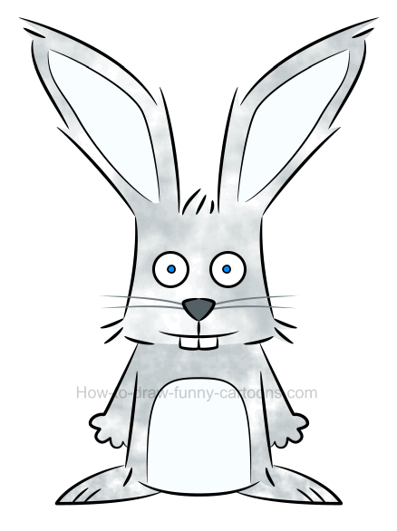438x586 How To Draw An Illustration Of A Rabbit - Rabbit Line Drawing