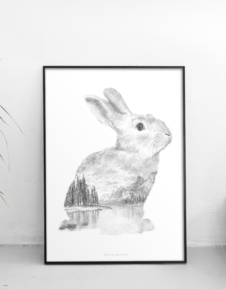 777x994 Rabbit Pencil Drawing The Creators Rep - Rabbit Pencil Drawing