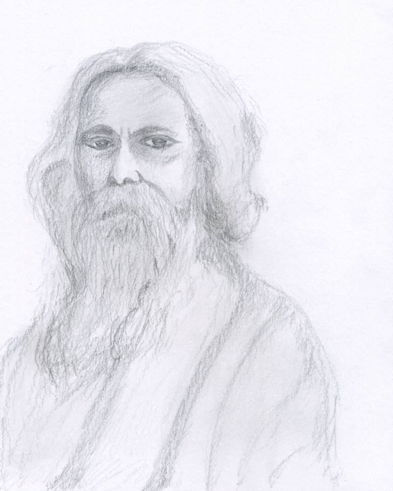 770x962 Rabindranath Tagore Drawing - Rabindranath Tagore Drawing